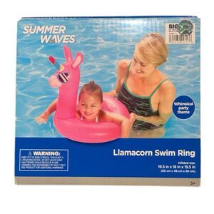 Summer Waves Llamacorn Inflatable Swim Ring Size 19'x18'x 19'